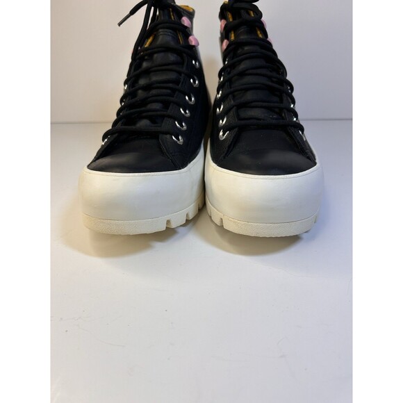 Converse Women's Chuck Taylor Lugged Hi Black leather & Gore-Tex Boots Size 9.5 - Picture 7 of 9